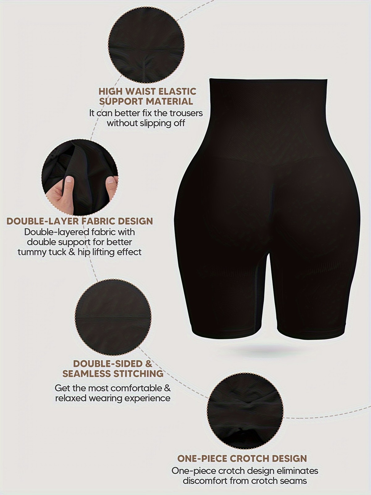 Women Tummy Control Shapewear High Waisted Body Shaper Shorts Slimming Panties