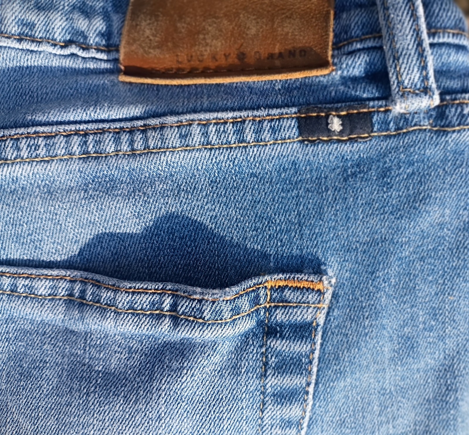 357 Vintage Boot Distressed Grunge Worn In Lucky Brand Jeans