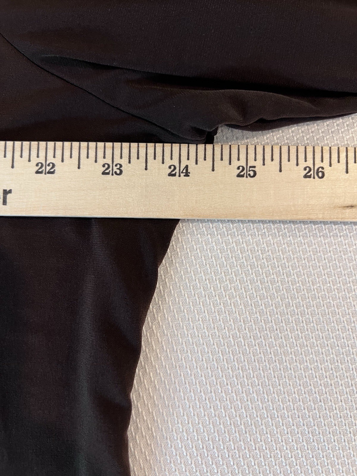Susan Graver Top 1X Brown Tunic-Liquid Knit- Office Minimalist Stretch Travel