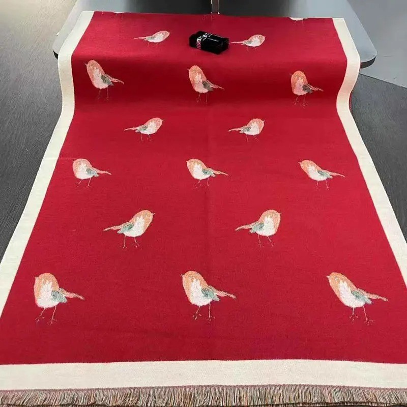 Women’s Thick Cashmere Feel Scarf Warm Printed Pashmina Shawl Winter Wrap