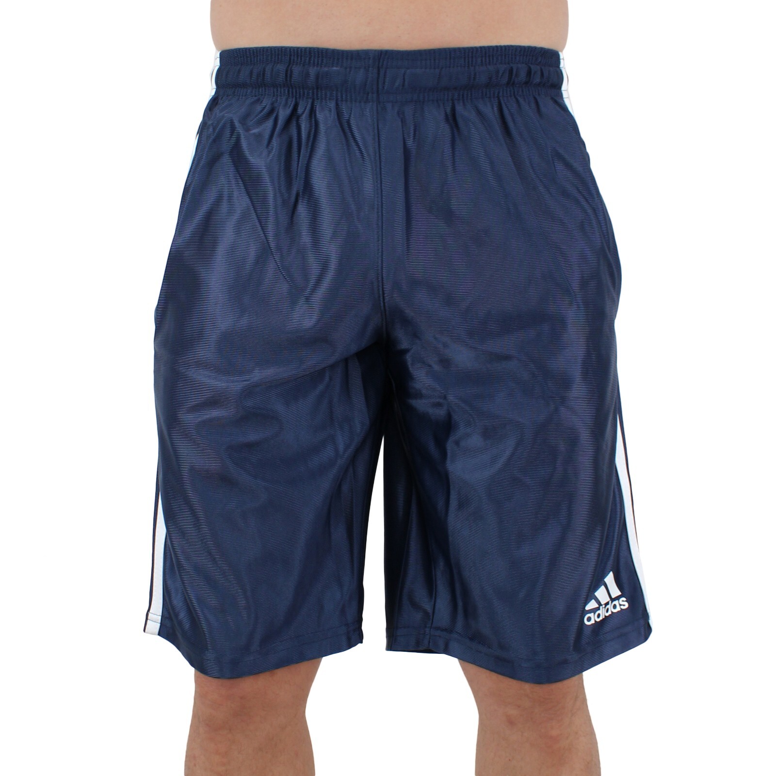 Adidas Men’s Basketball Shorts, Dazzle Three Stripes 11″ Slim Fit Activewear