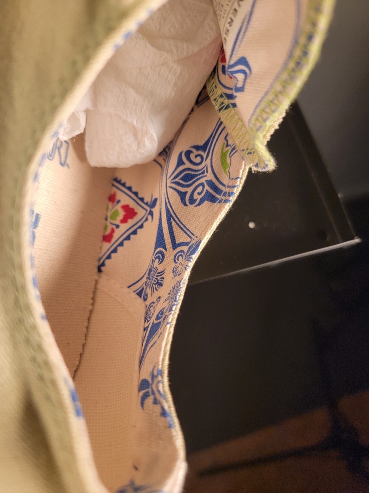 VTG 2006 Converse Chuck Taylor Slip On Apple Green Folk Art Foxing Men 12 NWOB