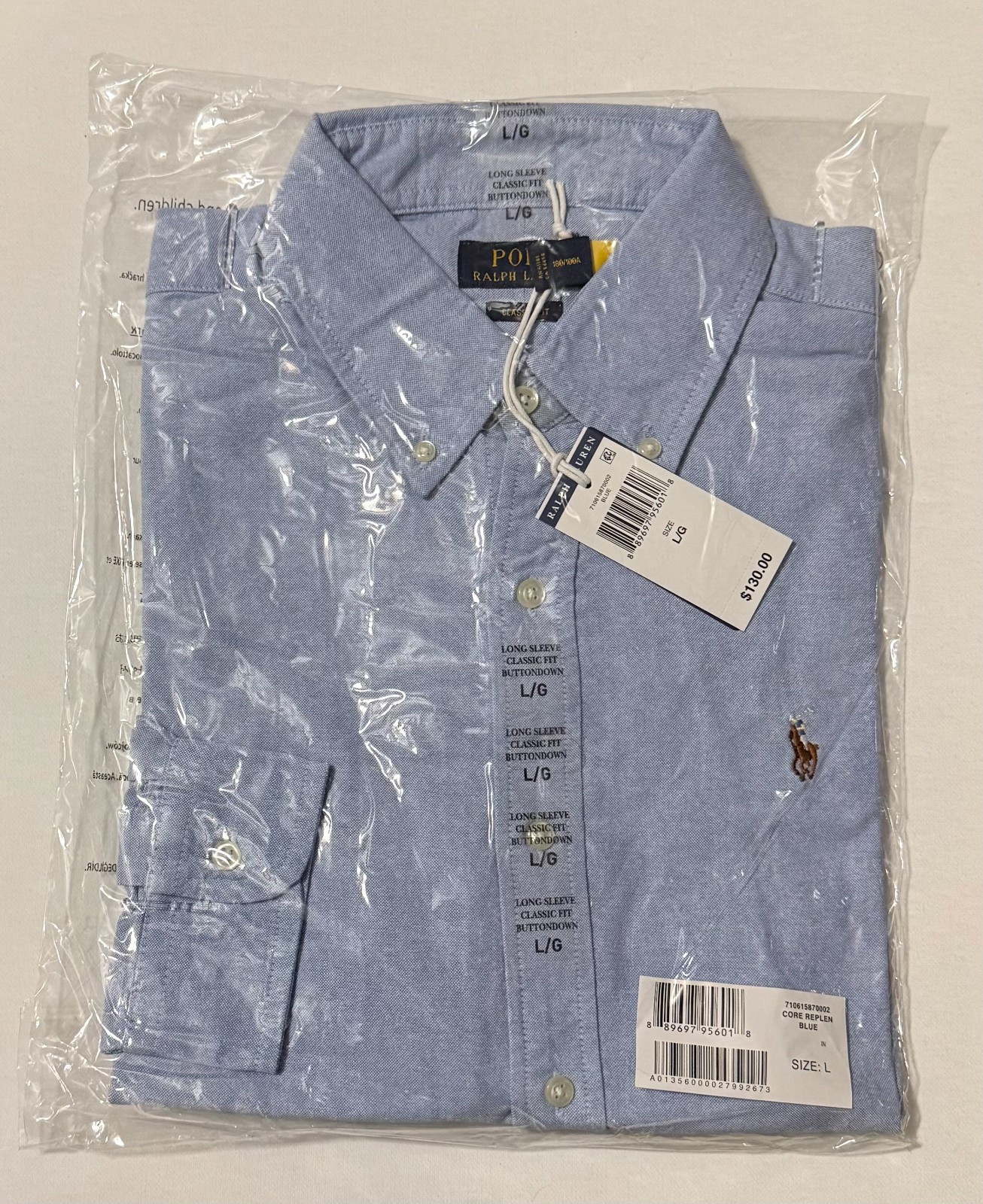 Polo Ralph Lauren The Iconic Oxford Shirt Classic Fit – Retail $130