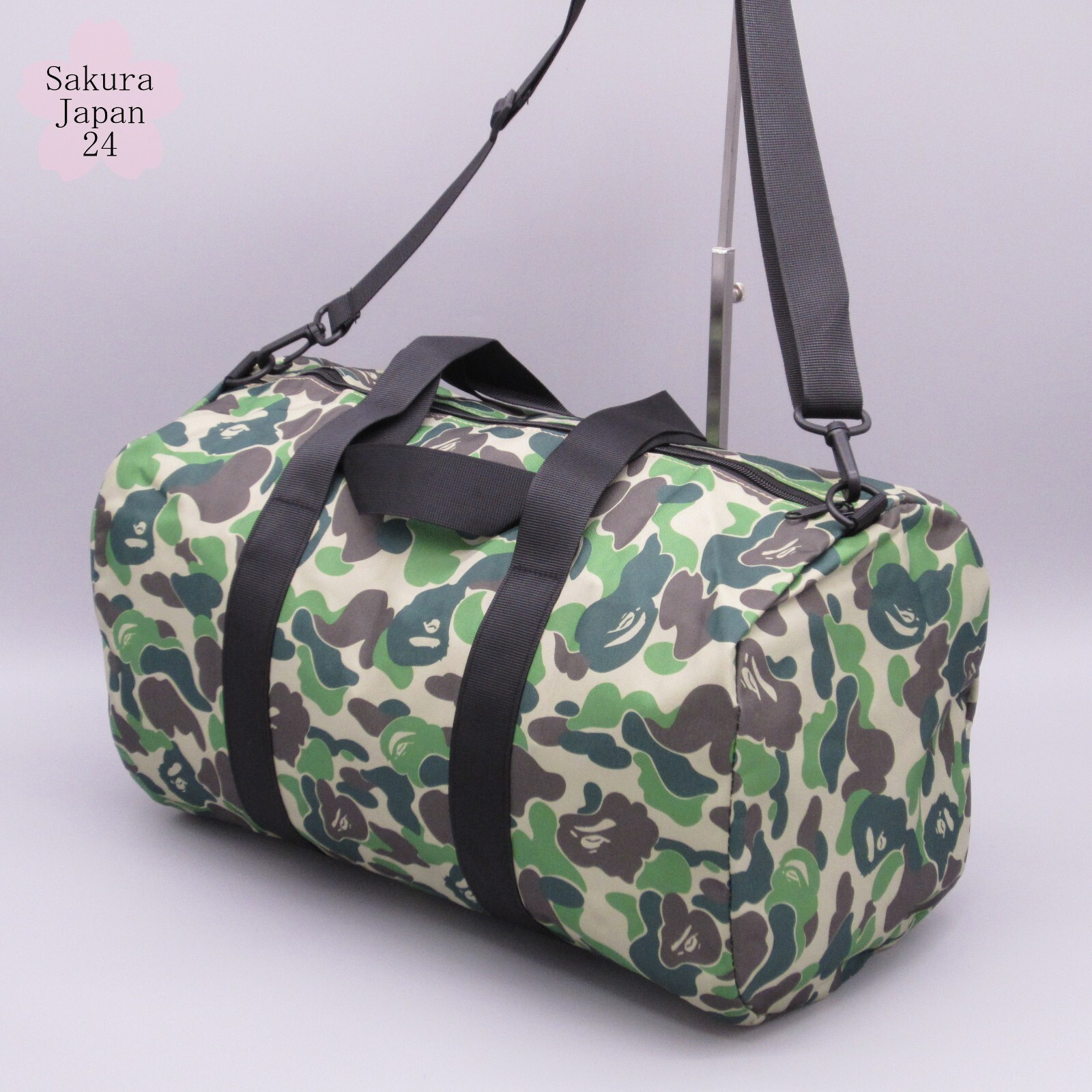 BAPE A Bathing Ape Duffle Bag Hand Bag Camo Green 2020 Spring Magazine Free Gift