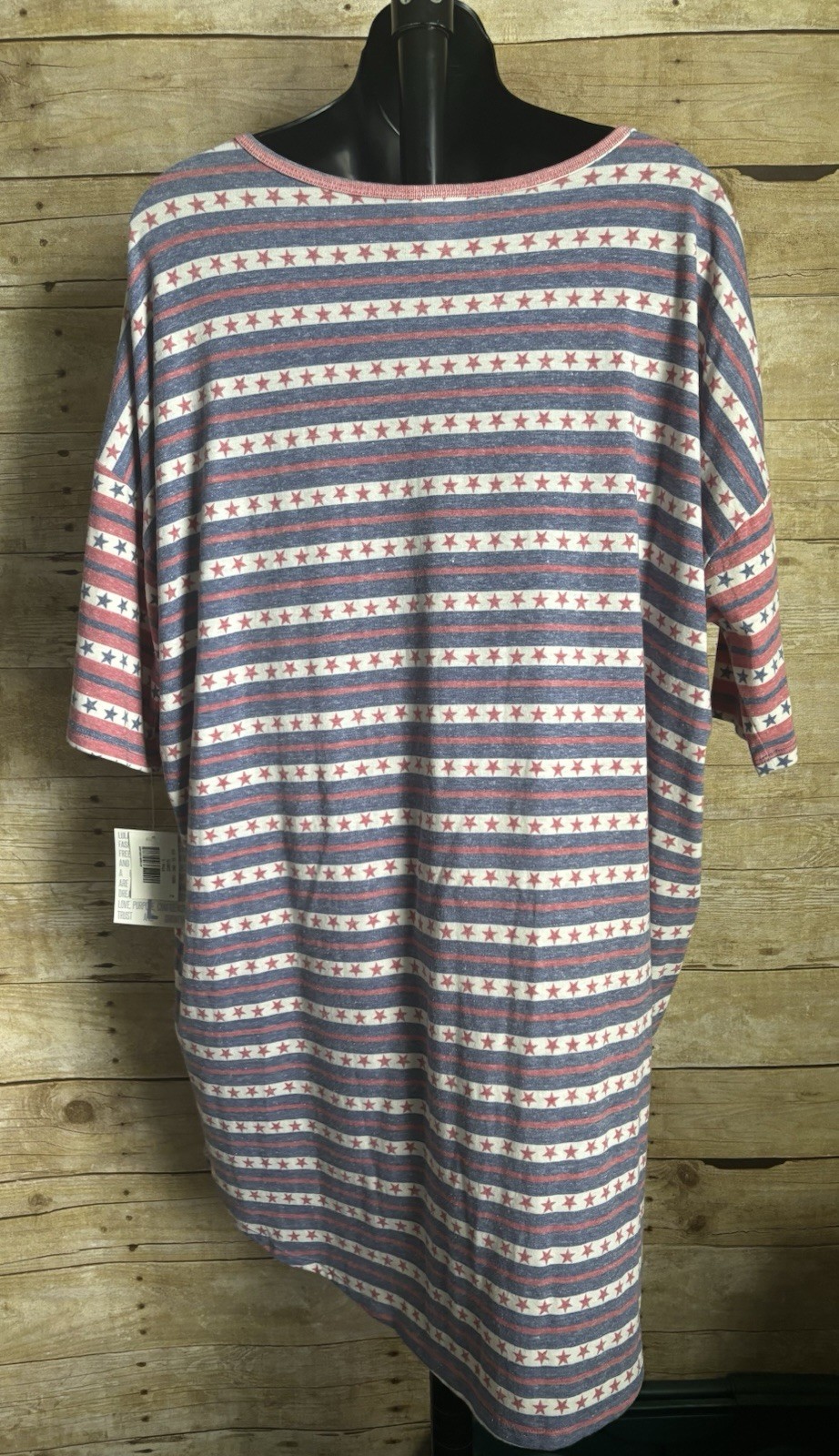 LuLaRoe Irma Tunic – New with Tags [NWT] – Large – Patriotic, Stars