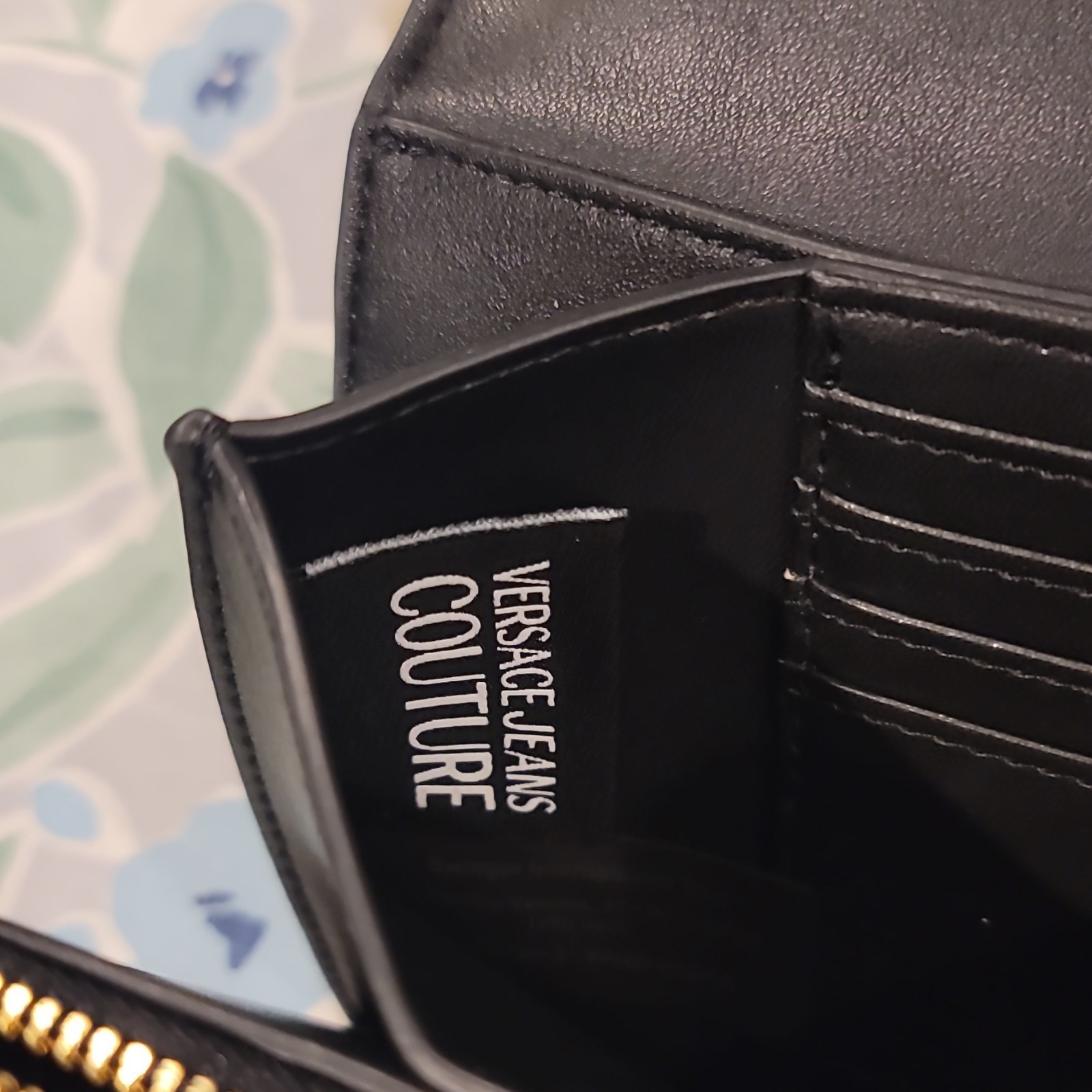 Versace Jeans Couture crossbody bag in synthetic saffiano leather BRAND NEW