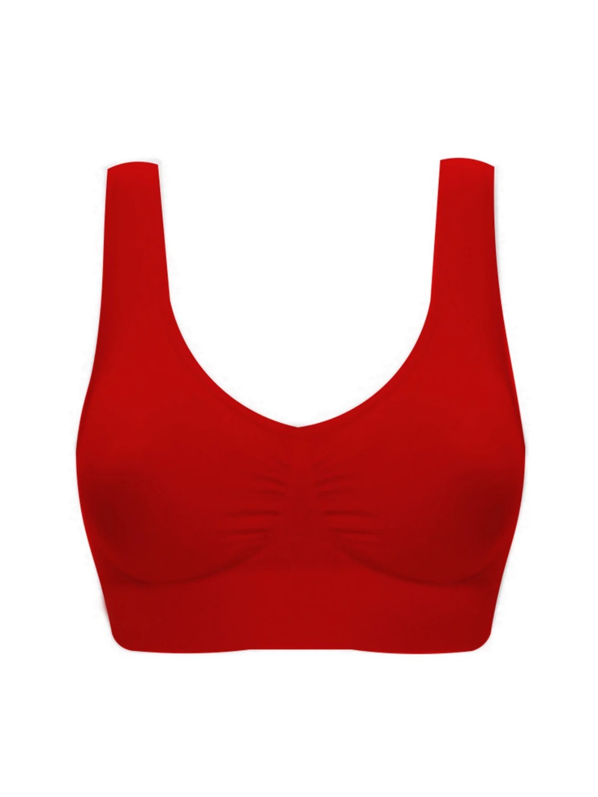 1Pack Sport Bras Seamless Wire Free Weight Support Tank Sports Yoga Sleep Bra US