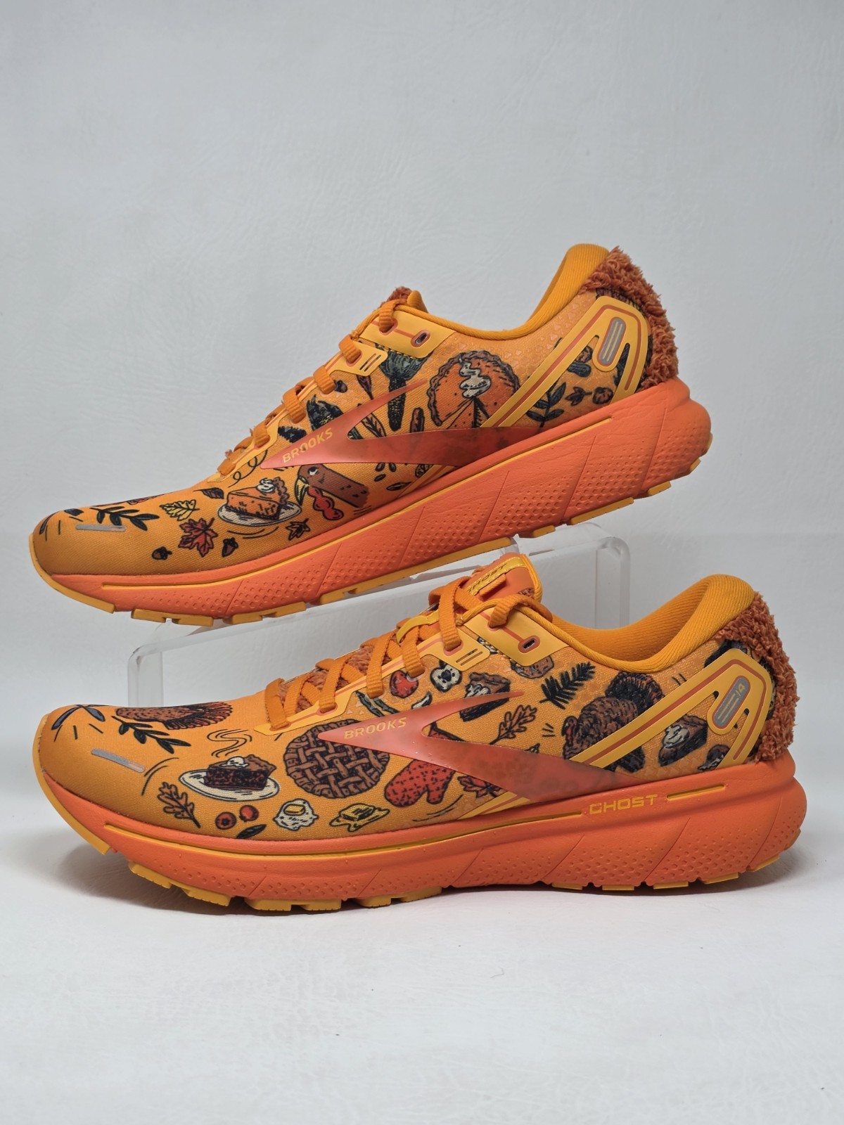 Brooks Ghost 14 Happy Trot Shoes Men’s Size 11.5 Orange Thanksgiving Pre-owned