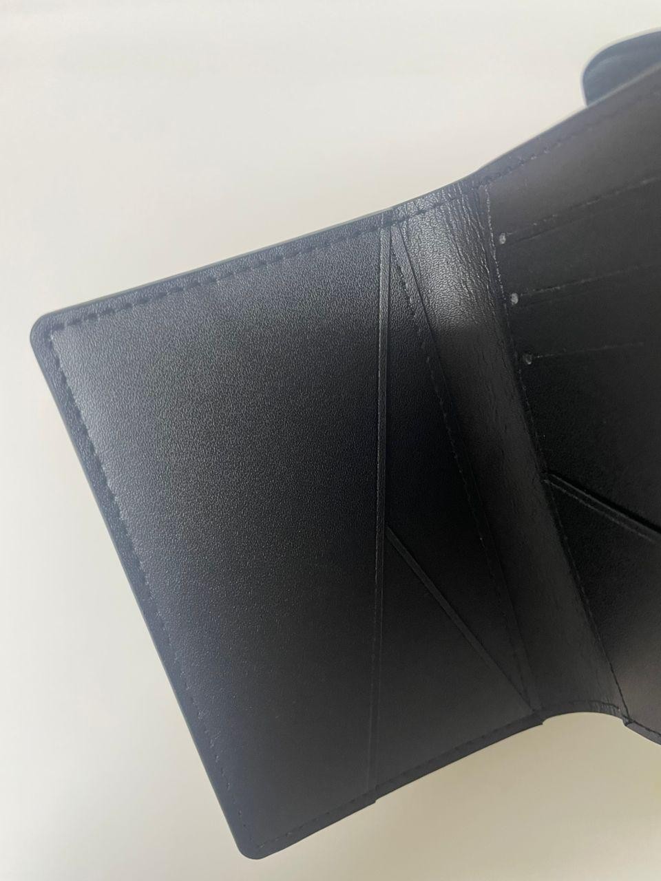 Louis Vuitton (LV) Pocket Organizer Black Monogram Shadow W/Bag & Box