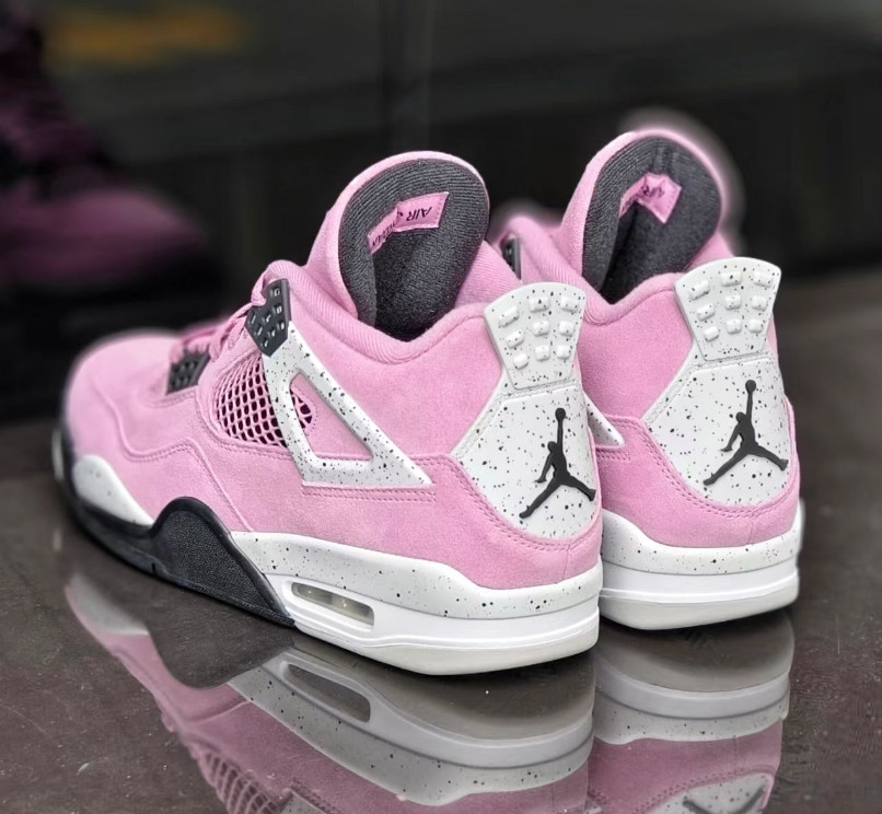 Jordan 4 “Orchid” Retro Basketball sneakers pink Shoes for Unisex Size