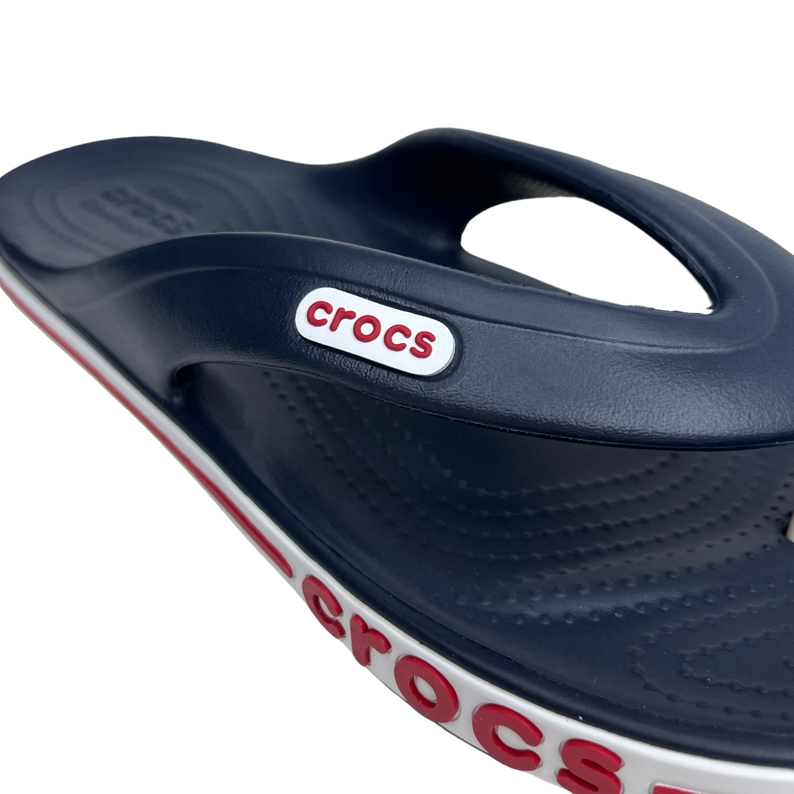 Crocs Bayaband Womens Flip Flop Sandal Sz 9 Navy Blue Water Friendly Lightweight