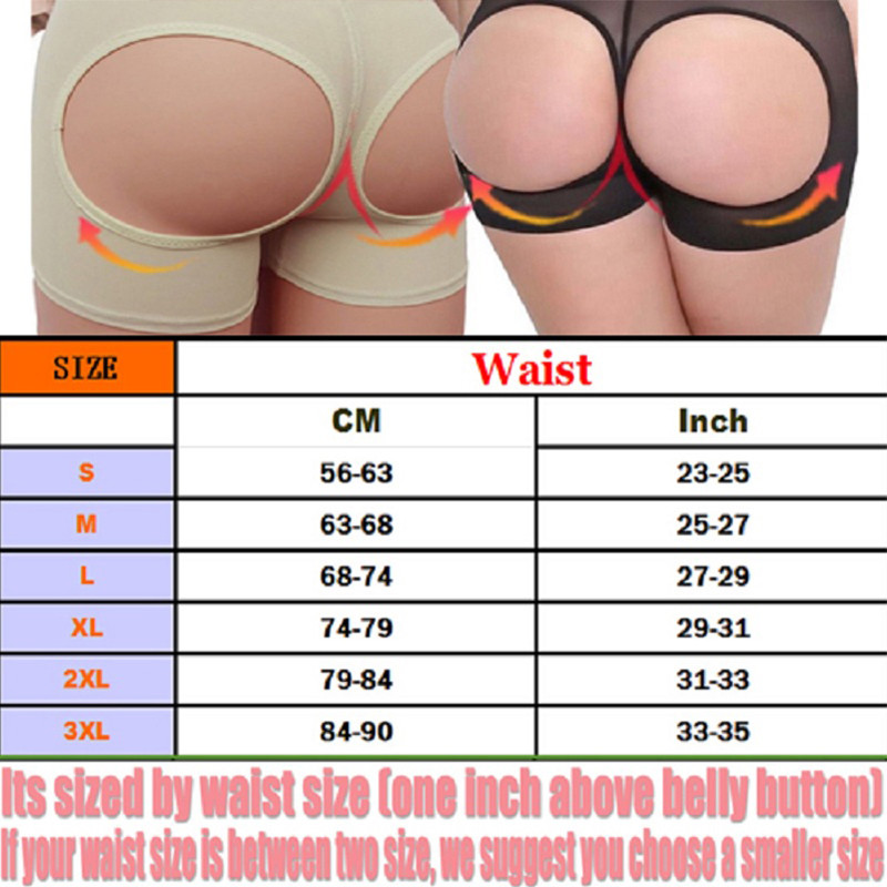 BOOTY BRA INVISIBLE LIFT BUTT LIFTER SHAPER PANTY TUMMY CONTROL BOYSHORTS SHORTS