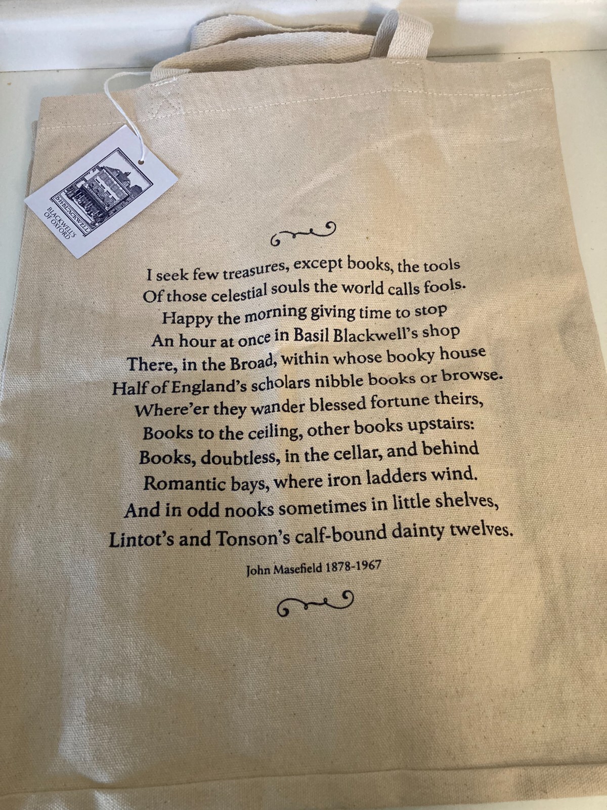 Blackwell’s Books Tote Bag Brand New w/Tags