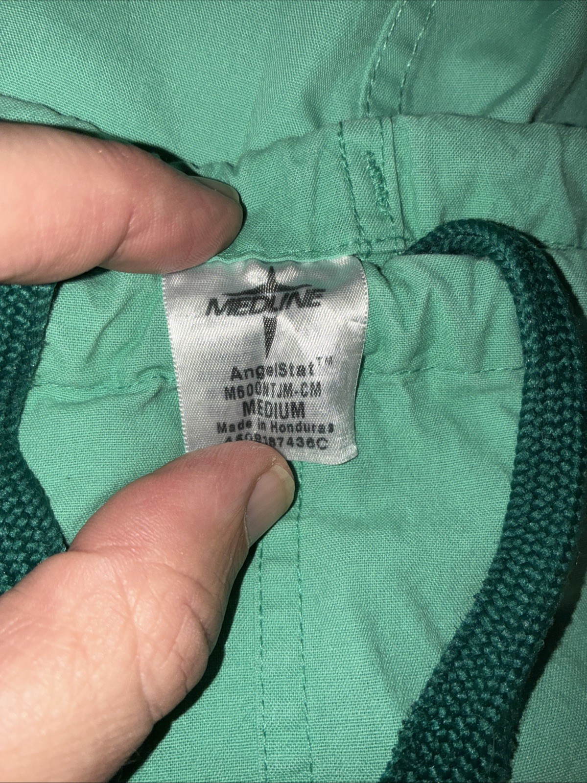 Lot of 2 Medline M500 NT JM-CM Scrub Pants Medium Green Unisex Straight Leg