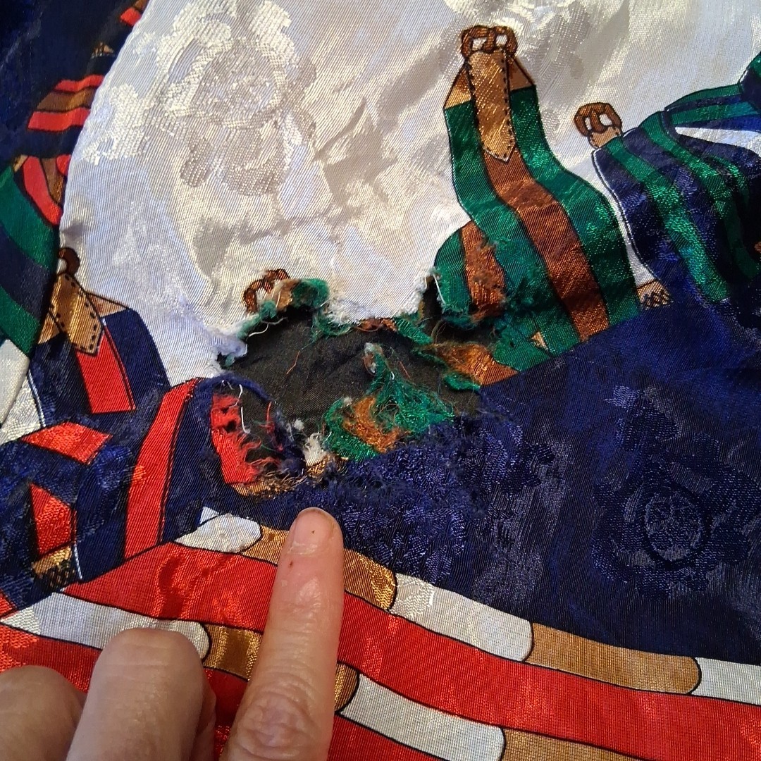 Horse Jockey Stadium Show Jumping Silk? Jacket Equestrian Sports 80s VTG AS IS