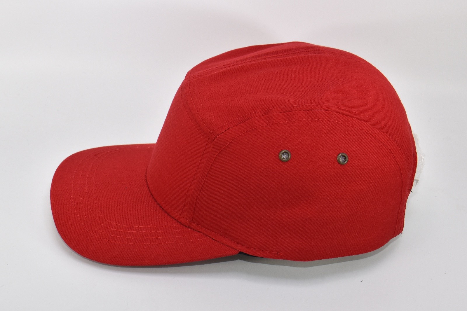 Cotton Blend 5-Panel Biker Cap – Made in USA, Adjustable Baseball Hat Camper