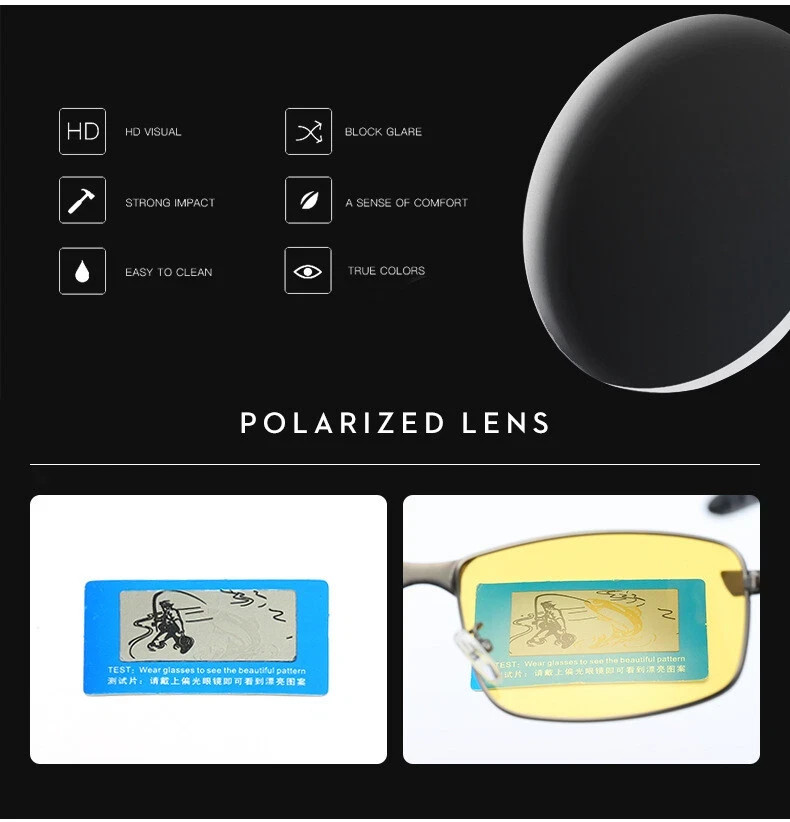 Day Night Vision Glasses Polarized Sunglasses Anti Glare Tac Driving Eyewear