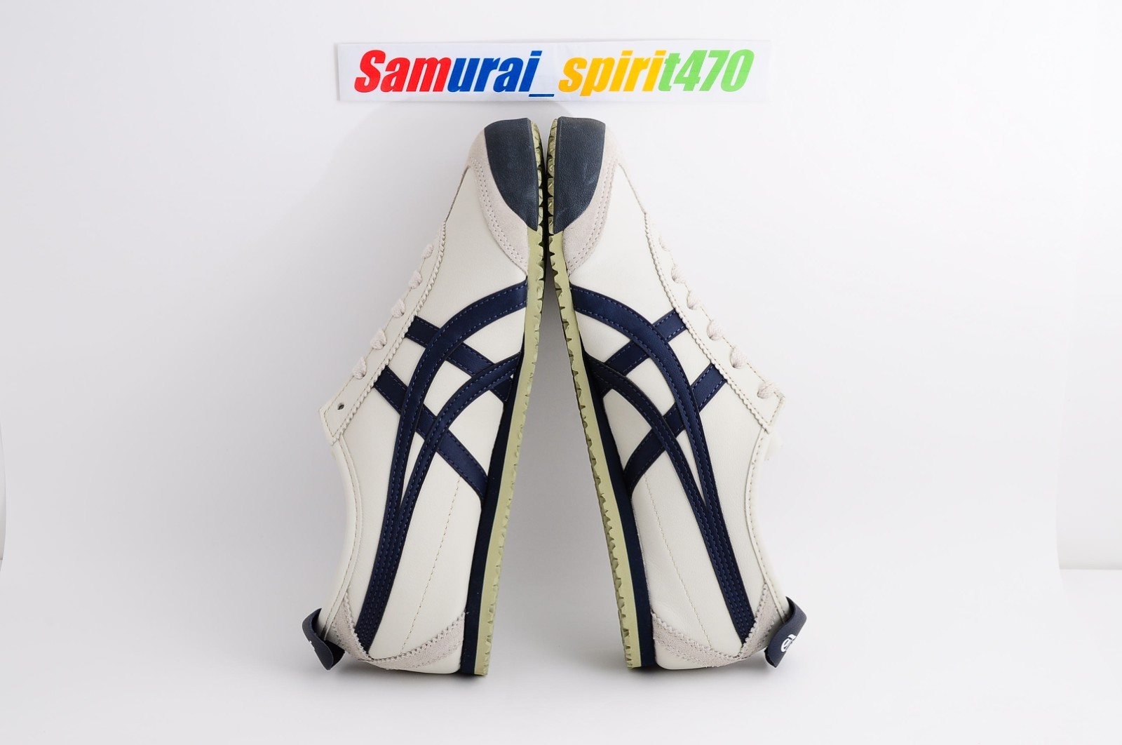 Onitsuka Tiger Genuine MEXICO 66 1183C102 BIRCH /PEACOAT US Buyer No Import duty
