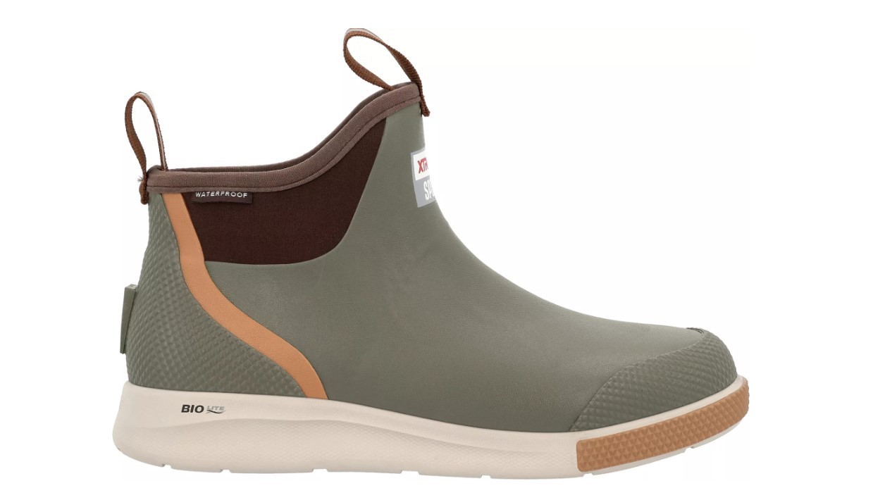 XtraTuf Men’s 6” Ankle Deck Boot Sport Fishing Boots Olive