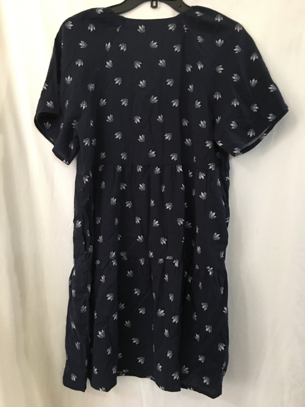 New Old Navy Dress Women Navy Floral Tiered Dress with Pockets Many sizes