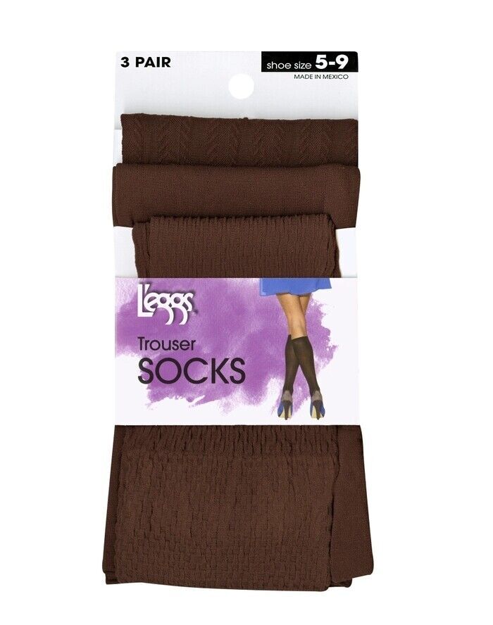 3-12 Pairs L’eggs® Women’s Trouser socks size 5-9 “MADE IN USA”