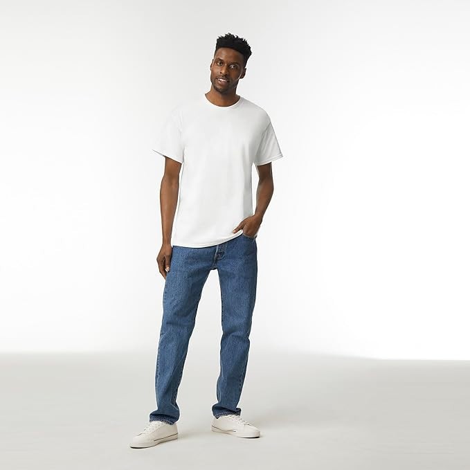 Gildan Adult Ultra Cotton T-Shirt, Style G2000, Multipack – White