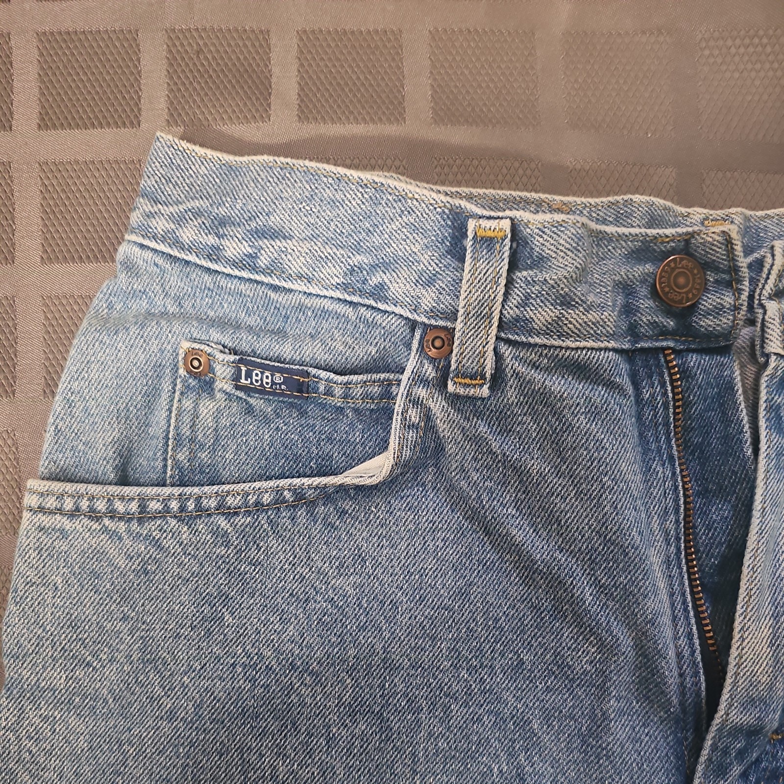LEE RIDERS Light Wash Jeans 100% Cotton Denim Vintage 32×30