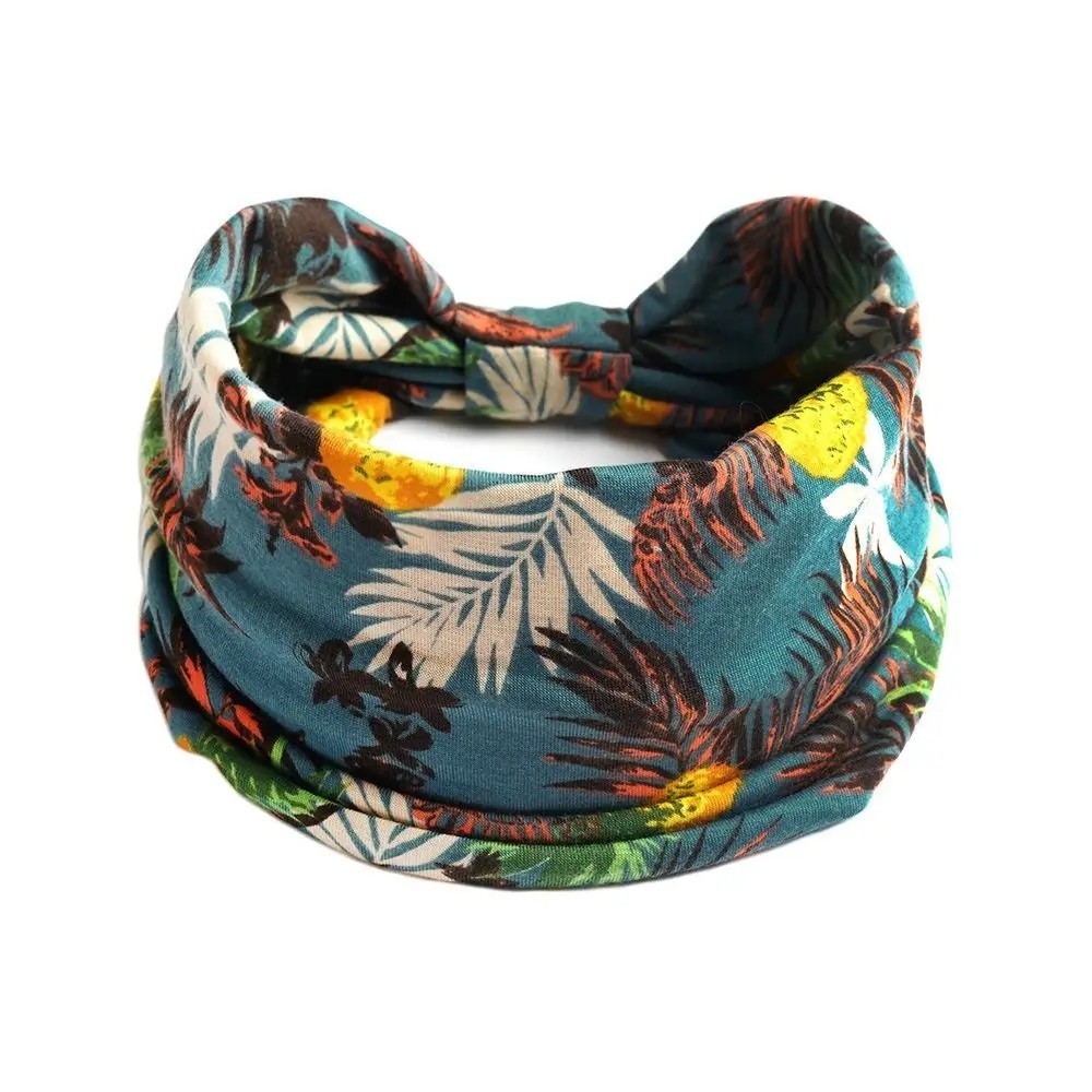Bandanna Wide Sports Yoga Headband Stretch Hairband Elastic Hair Band Turban