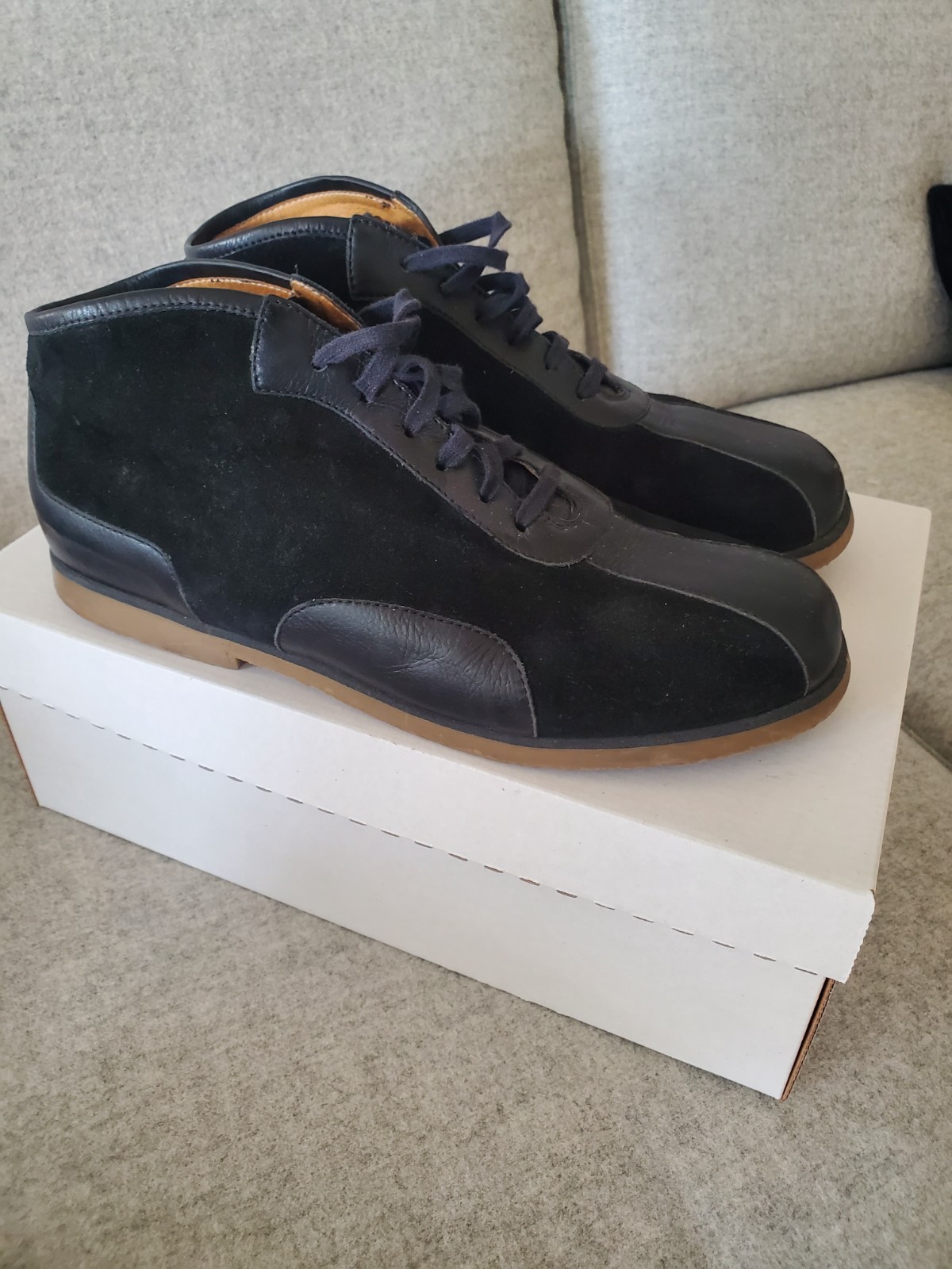 bacco bucci mens Italian suede/leather shoes US 10.5