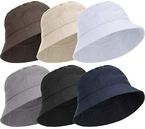 Unisex Summer Fishing Bucket Hat Cap Cotton Boonie Brim visor Sun Safari Camping