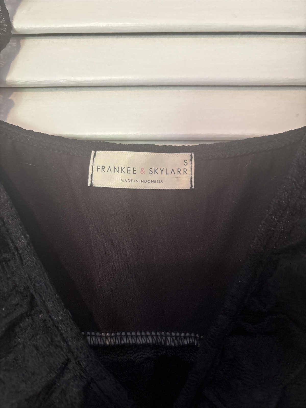 Women’s Black Lace Top Size S