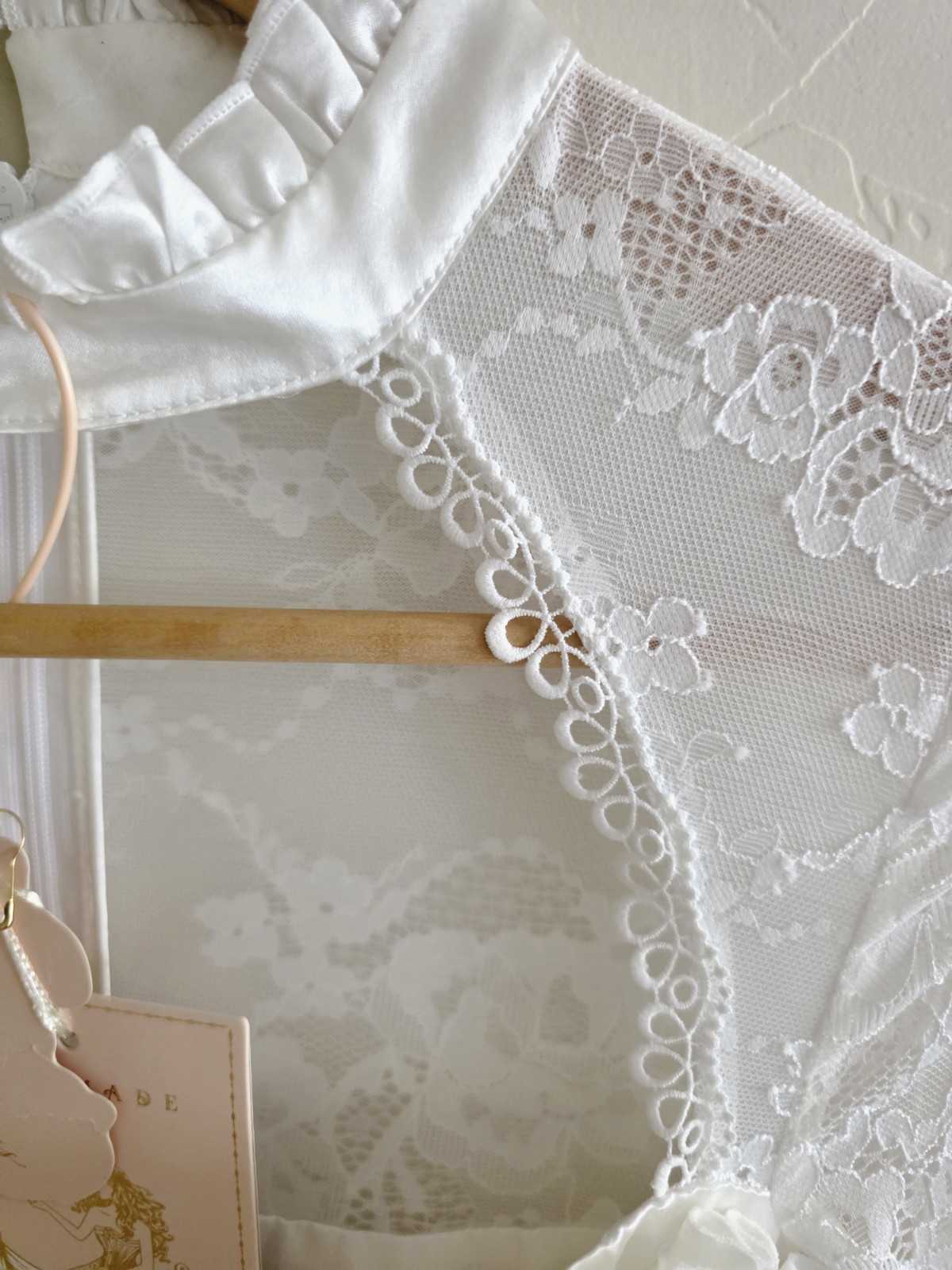 NWT LaceMade Moonlight Hera Dress Lace Victorian Edwardian White Size Small Lace