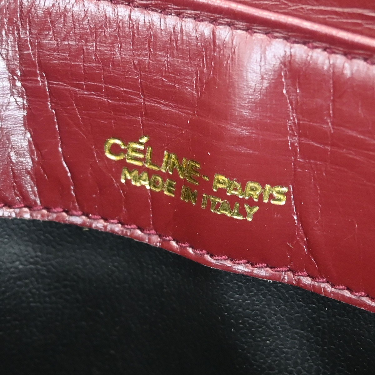 Celine Bordeaux C Macadam Shoulder Bag 145325