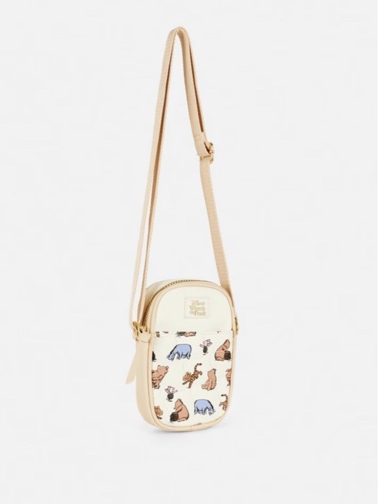 Disney Winnie The Pooh & Friend’s Crossbody Cellphone Bag With Chain New HTF