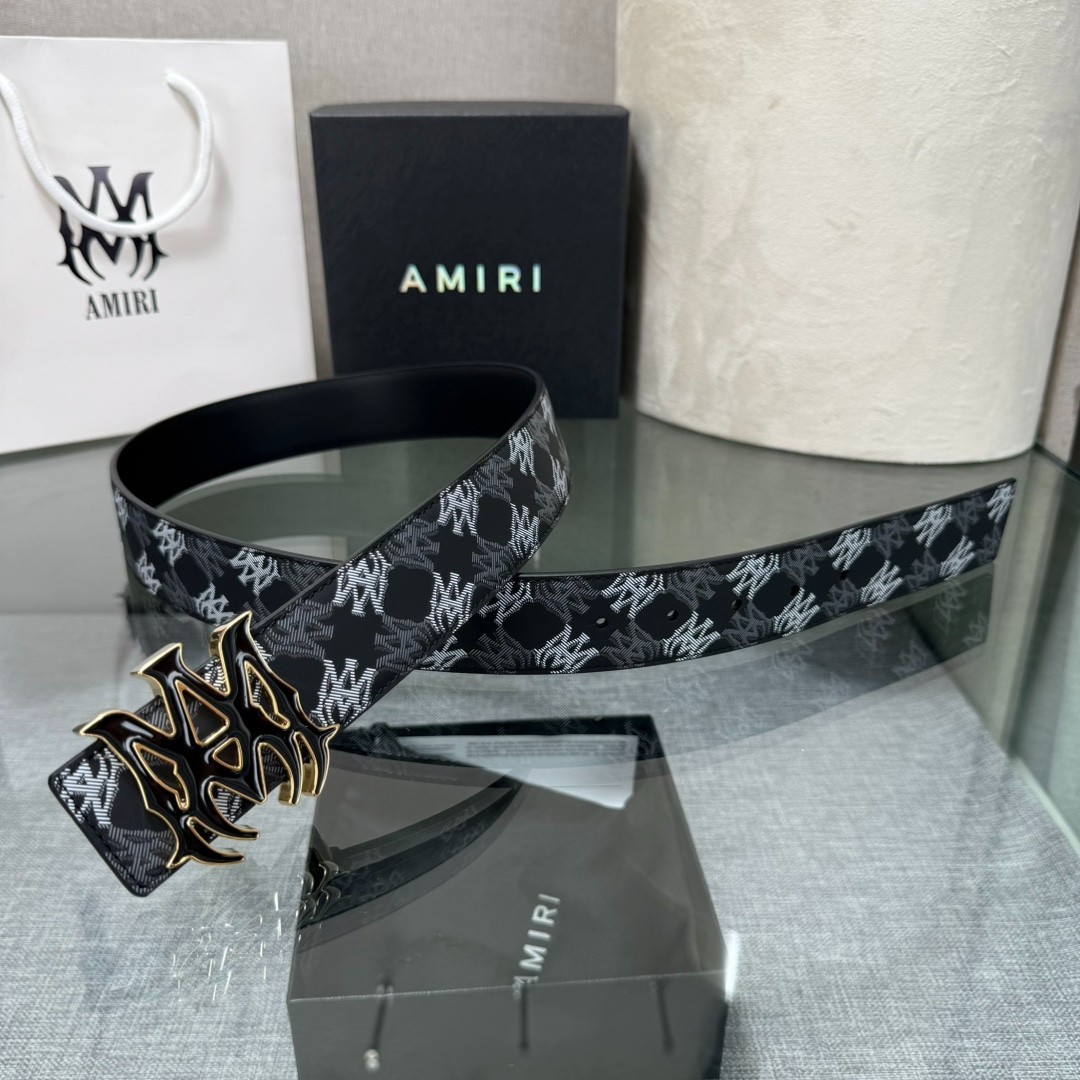 AMIRI’s Latest Viral Hit: Reversible Cowhide Leather Belt (3.8 cm Width)