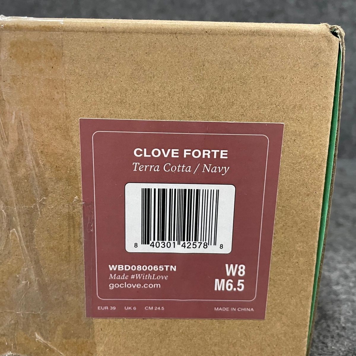 CLOVE Supercush Forte Sneaker Unisex Size US W8/M6 Terra Cotta/Navy