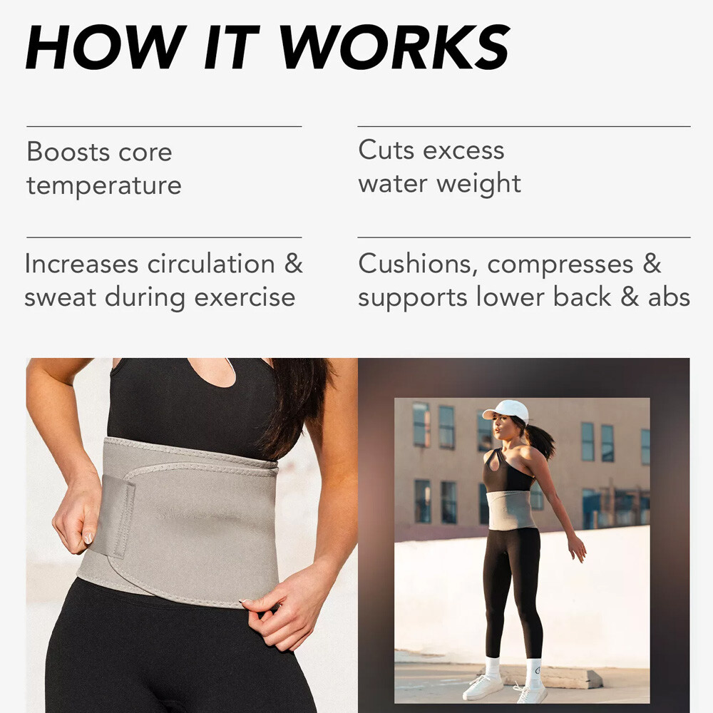 Men Sauna Belly Fat Burner Body Shaper Waist Trainer Sweat Belt for Weight Loss