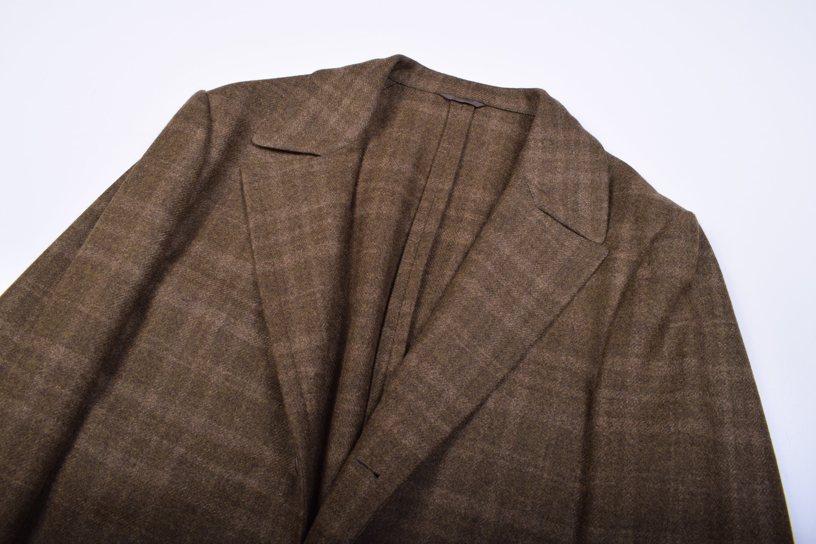NEW Belvest Green/Brown Plaid Flannel Casual Jacket Wool Unlined Sportcoat 40 R