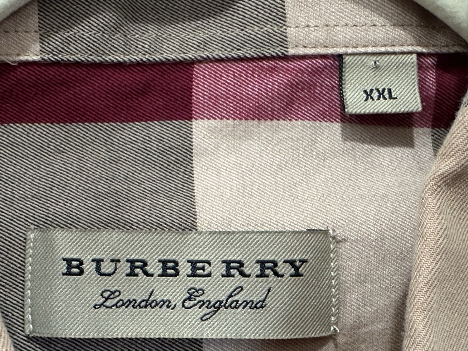 Burberry London Women XXL Long Sleeve Button Front 100% Cotton Designer Shirt