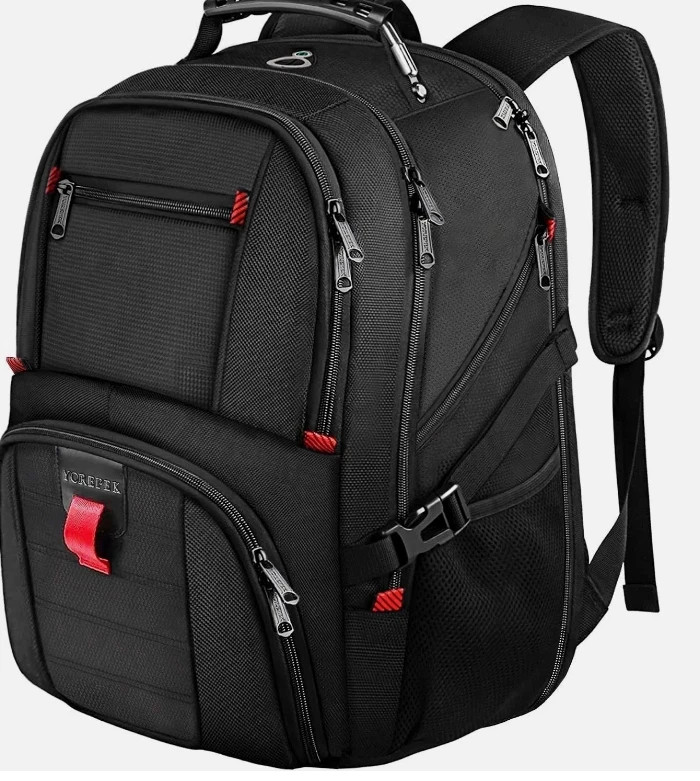 50L Extra Large Travel Backpack – Water Resistant Laptop Bag with Shoe Compartme