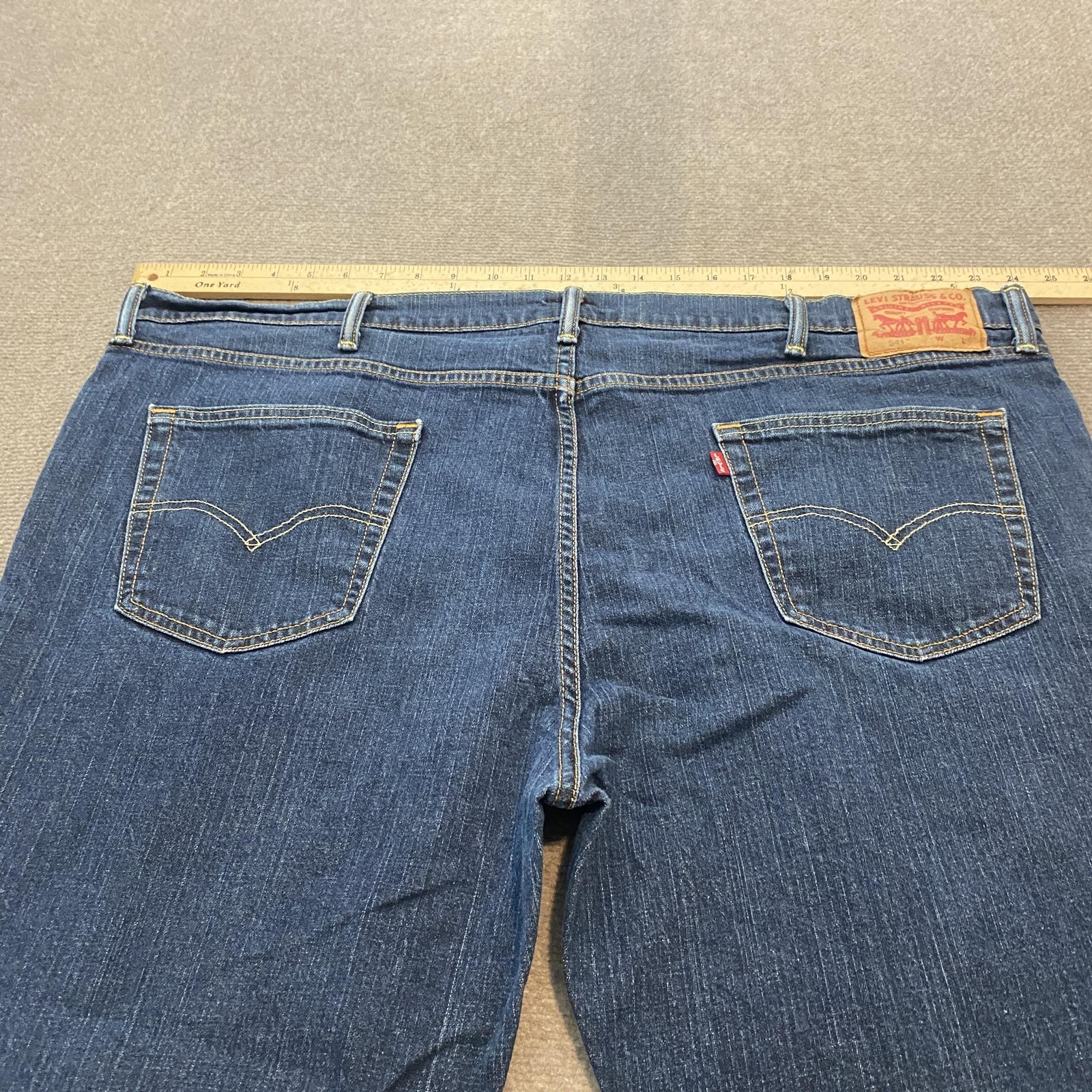 Levis 541 Jeans Mens 50 Fits 48×28 Blue Athletic Fit Straight Leg Denim