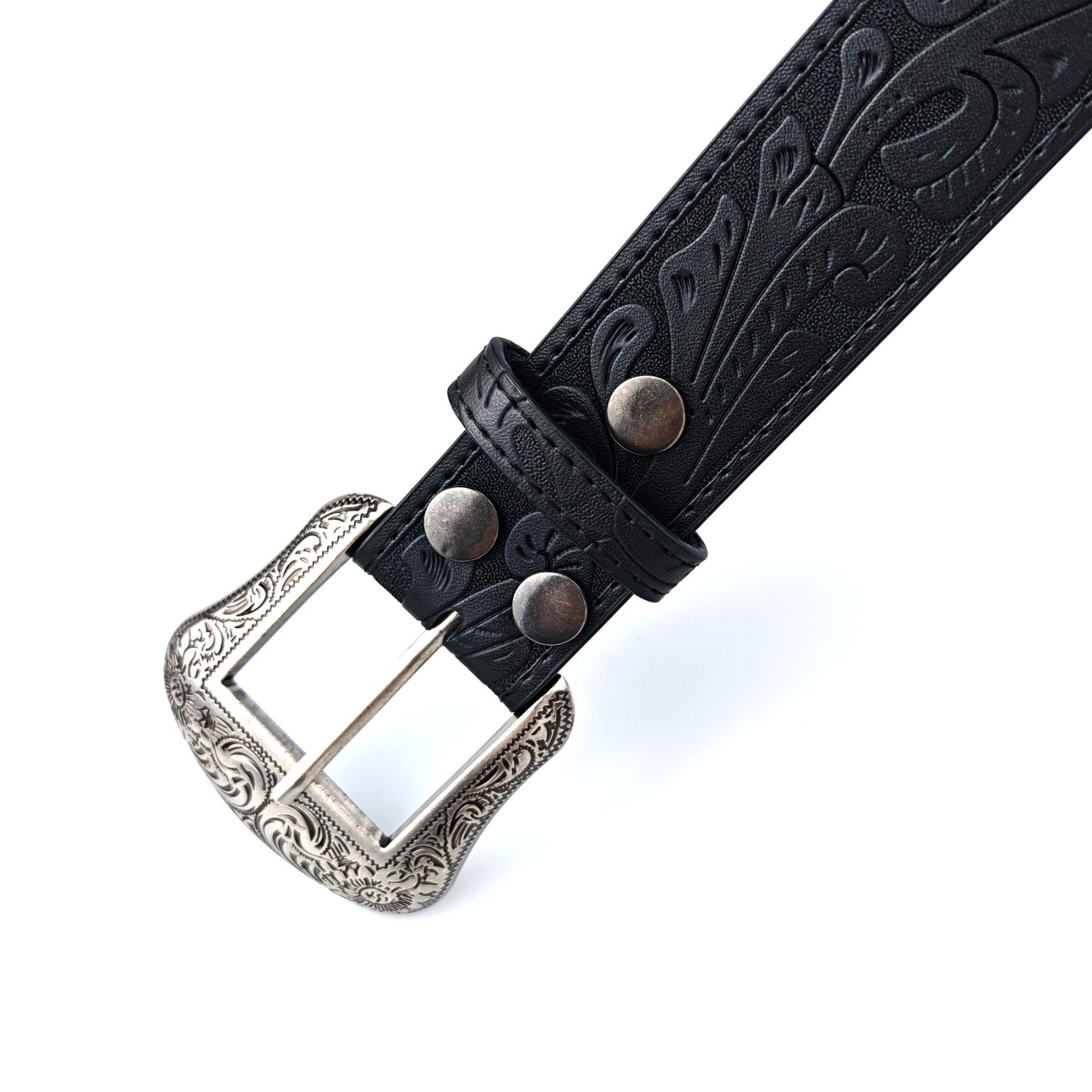 Western Belt Handmade Men’s Full Grain Leather With Buckle Cowboy Rodeo US SHIP
