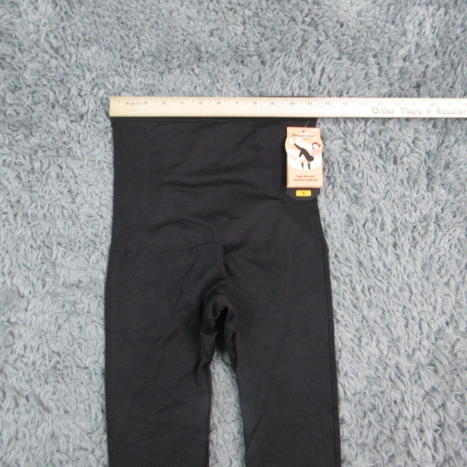 Shapermint Essentials Leggings Womens S Black Ankle High Rise Shaping 23×24* NWT