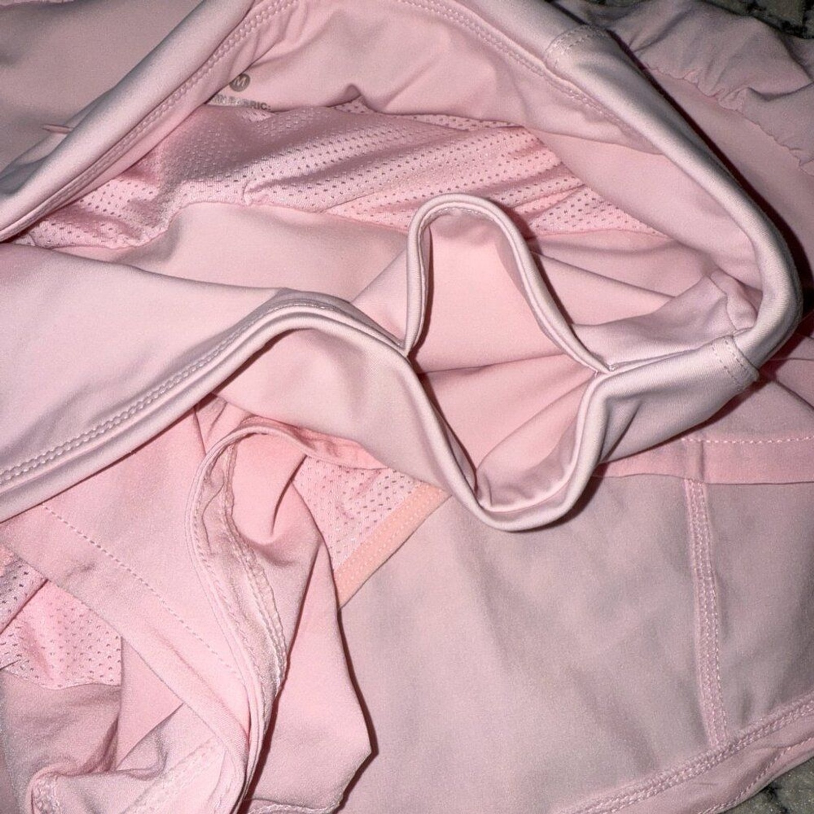 GYM Rainbow Women’s High Waisted Running Shorts NWOT size Medium Pink