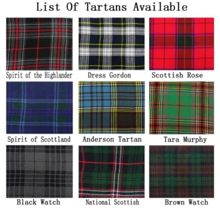 Men’s Scottish Traditional Tartan kilt Outfit 10 Pieces Kilt Set Wedding Outfit