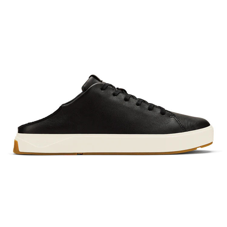 Olukai Lae’ahi li ‘ili Leather Sneaker – Black Onyx Size 7-14 Men’s NEW!
