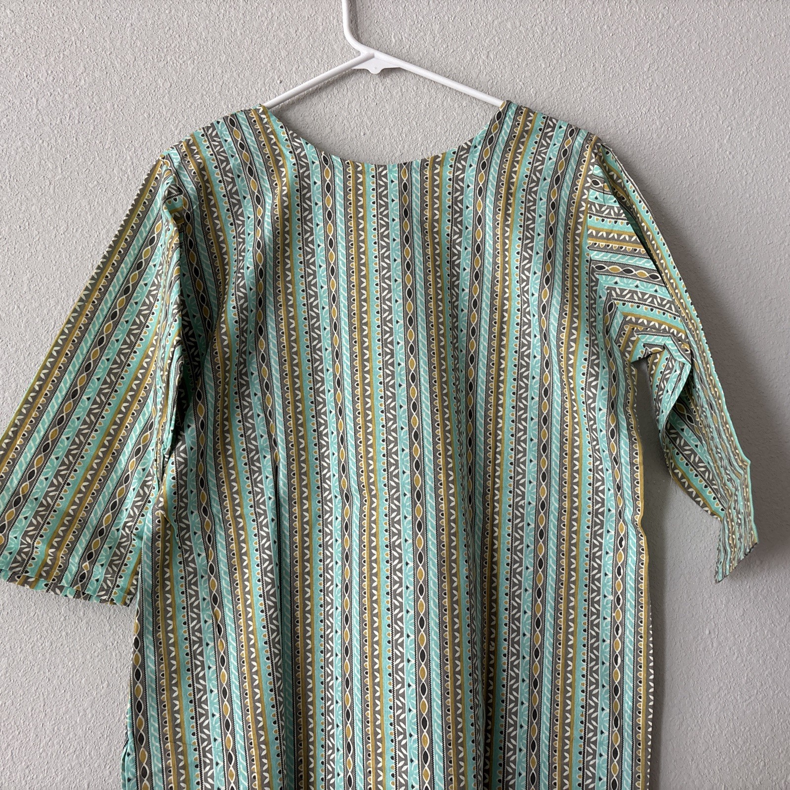 Aqua Green Cotton Premium Kurti