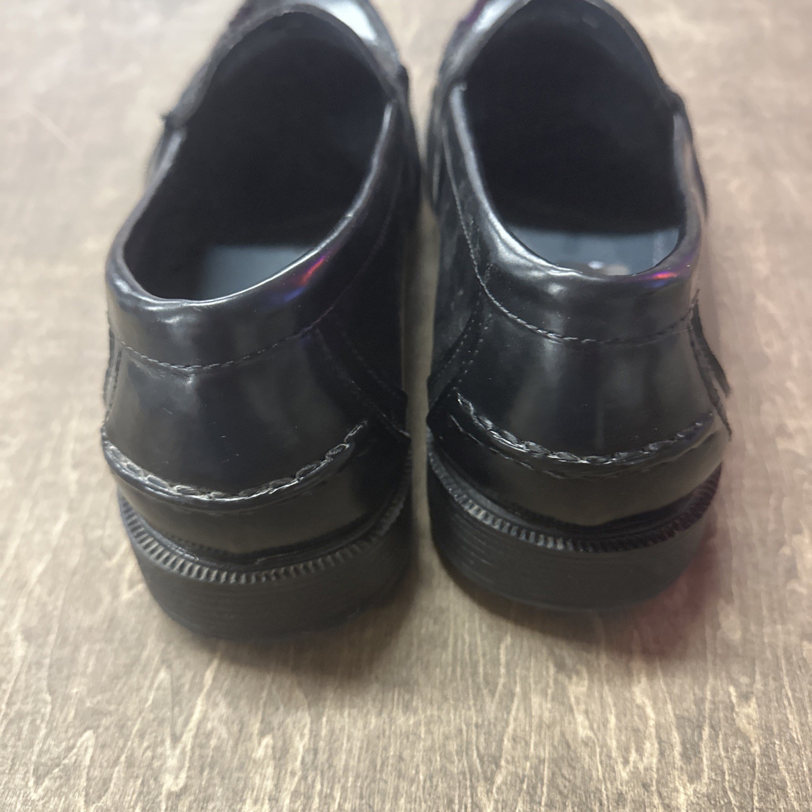 Nunn Bush Men’s 12M Black Leather Penny Loafers Slip On Shoes Preppy Casual