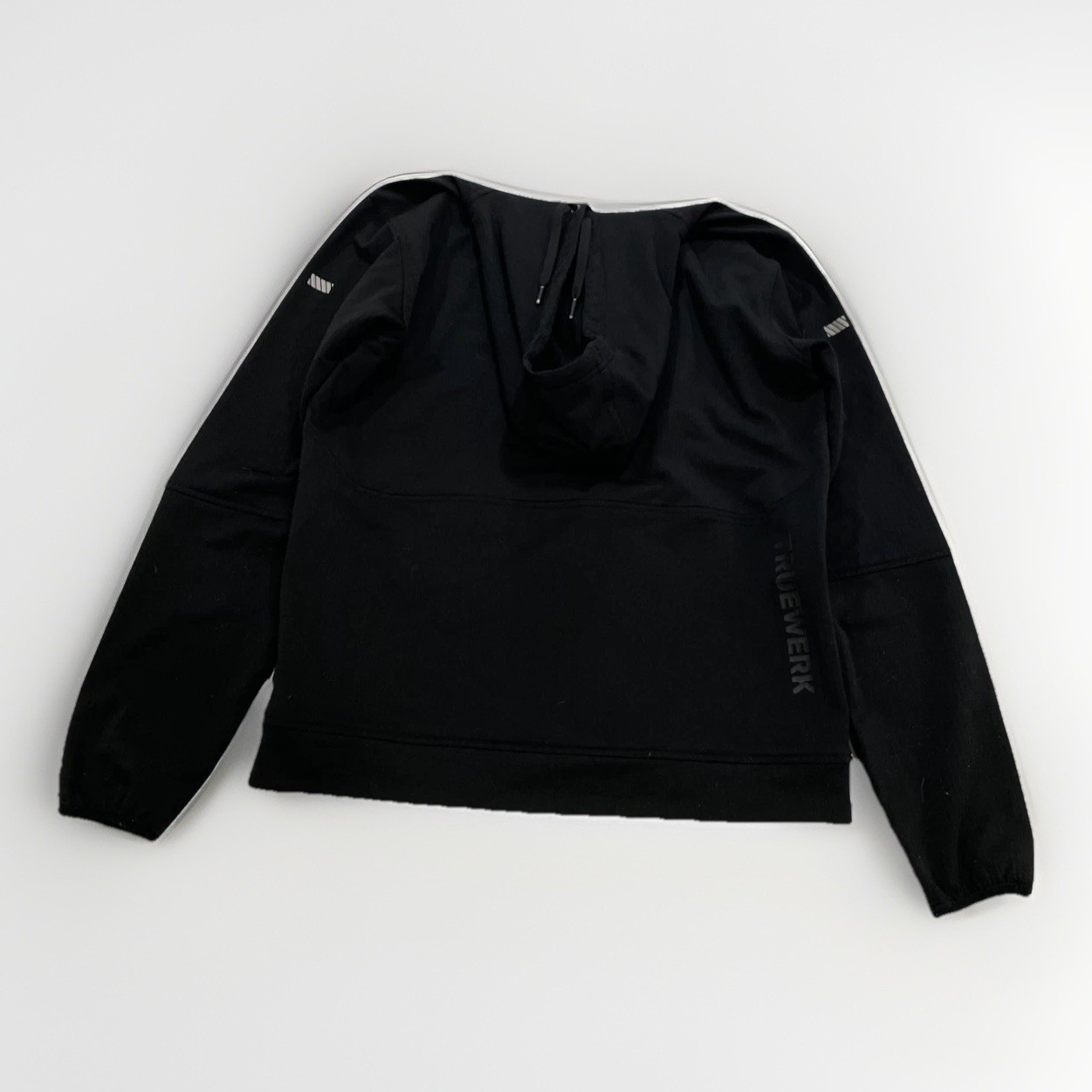 Truewerk M2 Grid Pullover Hoodie Mens Medium Black Workwear Tech Fleece F22