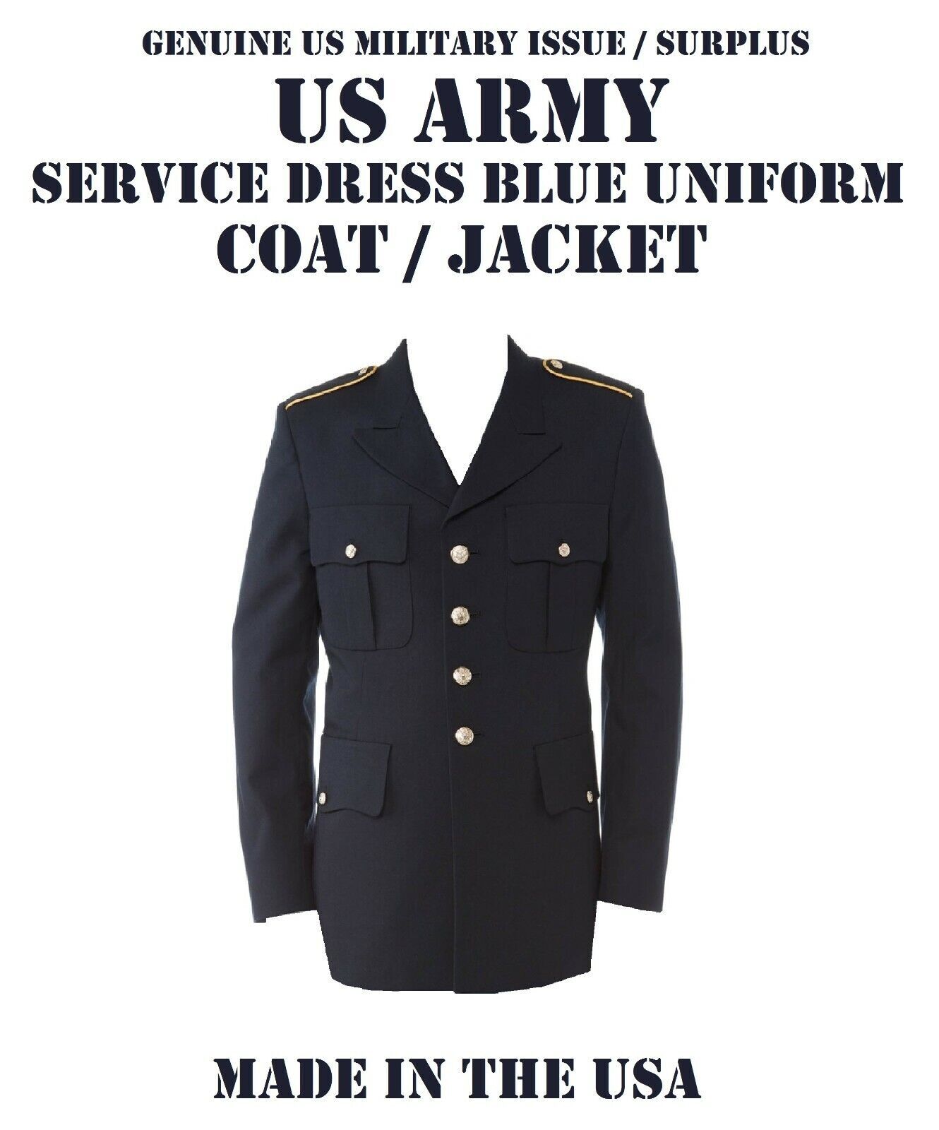 US ARMY MILITARY MEN’S CLA SERVICE DRESS BLUE BLUES ASU UNIFORM COAT JACKET Many